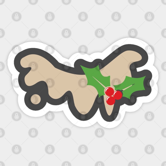 Christmas Pudding Costume Shirt - Funny Christmas Tee Sticker by ghsp